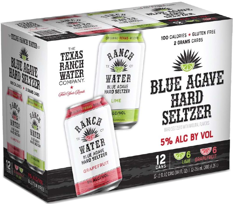 Texas Ranch Water Seltzer Variety Pack 12pk 12oz Can Legacy Wine and